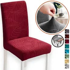 Kit Capa Elástica Para Cadeira Mesa de Jantar Estampas Variadas Tecido de Luxo
