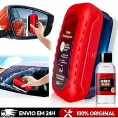 Escova Limpeza Vidro Carro Removedor Filme De Óleo E Gordura Agente Polimento Anti Mancha Para-Brisa Automotivo