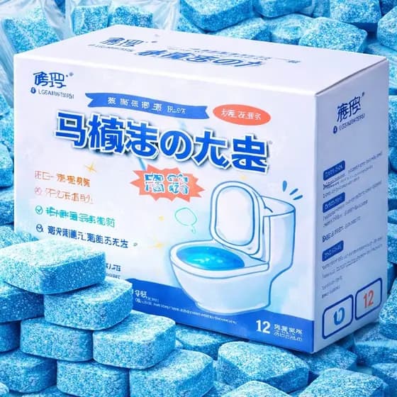 Kit 24 Pastilhas Limpeza De Vaso Sanitário E Privada Efervescente Potente Tira Manchas Amareladas E Mau Cheiro