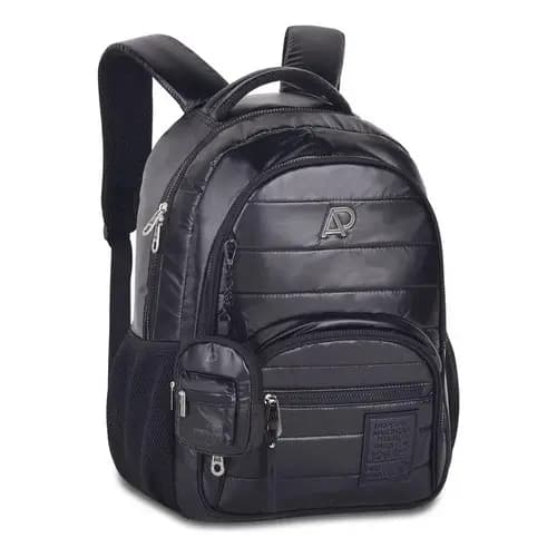 Mochila De Costas Oficial Alice Palucci Escolar Juvenil Preto Liso