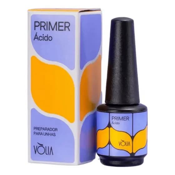 Primer Para Unhas Com Ácido Preparador Seca Sem Cabine Vólia 10ml