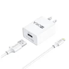 Carregador Rápido 12W + Cabo USB 2.4A para Lightning - Plug