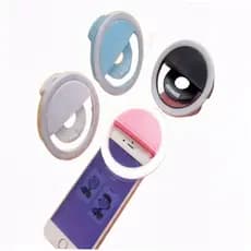 Ring Light Clip Selfie com LED para Celular Universal - (Cores Sortidas)