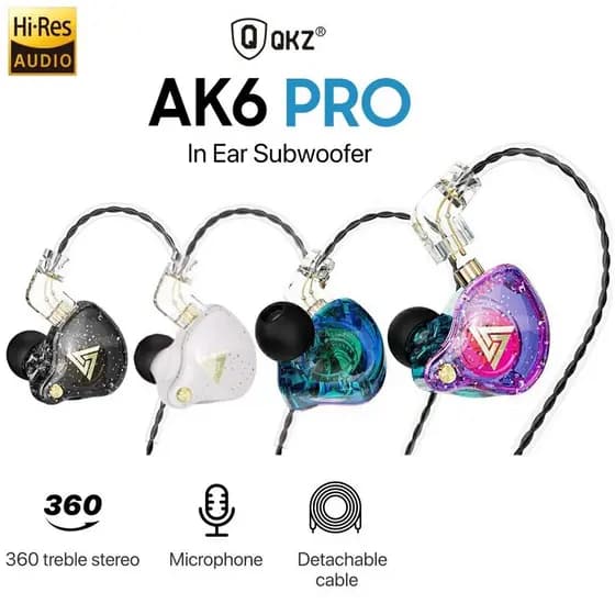 Fones de Ouvido AK6 Pro Originais com Graves Dinâmicos, Cancelamento de Ruído e Microfone para Esportes