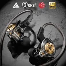 Novos Fones de Ouvido QKZ ENZO HIFI para música de palco com microfone 3.5mm
