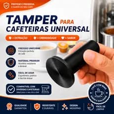 Tamper Universal Prensa Café Compactador para Espresso 4 Medidas Escolha o Tamanho