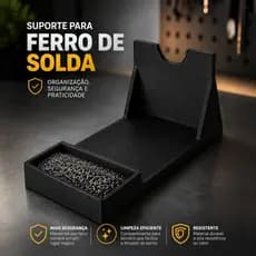 Suporte para Ferro de Solda Com Limpador de ponta