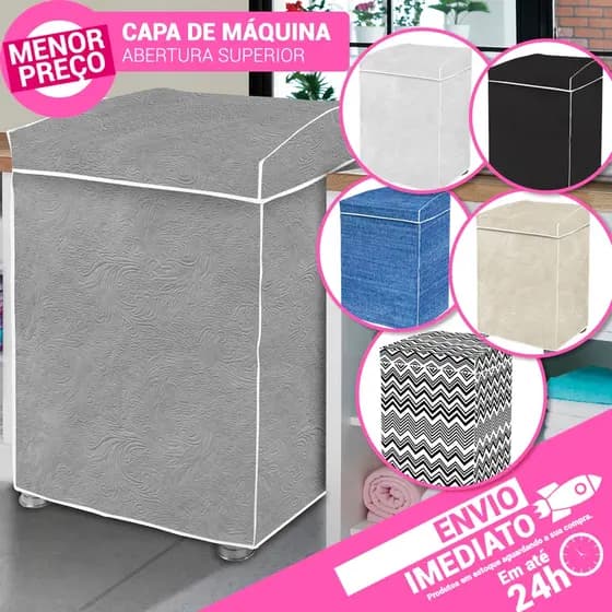 Capa Maquina de Lavar Tampa e Saia Brastemp Electrolux Consul Todos os Tamanhos