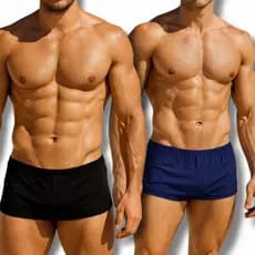 2 Sungas Kit Combo Moda Praia Proteção UV Homem Masculina