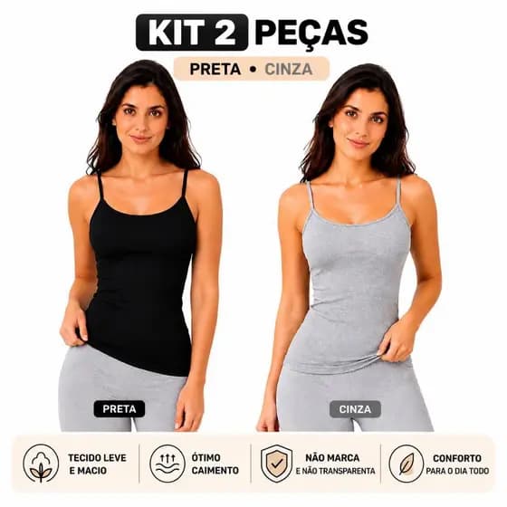 REGATA FEMININA LISA ALGODÃO CASUAL PROMOÇÃO IMPERDIVEL