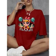 Camiseta Camisa Feminina Basica As Meninas Superpoderosas Desenho Animado Tecido Premium