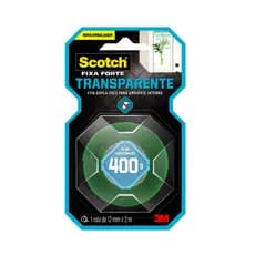 Fita Dupla Face 3M Scotch Fixa Forte Transparente 12mmx2m