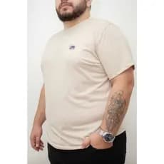Camiseta Plus Size Masculina Bordada G1 ao G4