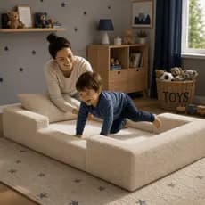 Cama Montessoriana Berço Infantil Compacto 100% Espuma - Cama A Vácuo Sem Quinas Mr Baby