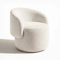 Poltrona Orgânica Boucle - Poltrona Aisha Para Decoração - Poltrona Chloe Decorativa Para Salão
