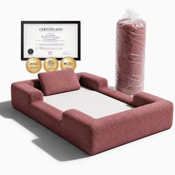 Cama Montessoriana Berço Infantil Solteiro 100% Espuma  - Caminha Kids Sem Quinas Mr Baby