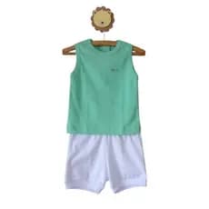 Camiseta Regata Com Tapa Fralda Masculino Infantil Bebê Camiseta Regata Verão Super Macias e Confortáveis PPao GG