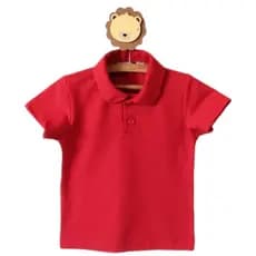 Camisa Polo Manga Curta Azul Bebe,Rosa,Branca,Verde Bandeira,Vermelha,Amarelo Claro Azul Marinho