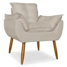 Poltrona Opala Luxo Decorativa Para Sala Recepção Amamentação Leitura Descanso - Varias Cores
