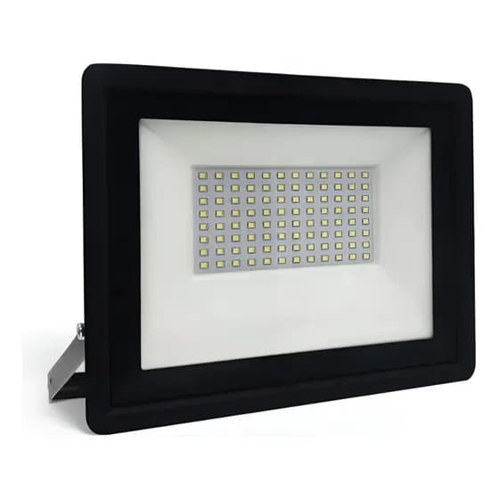 Refletor Led 100w Empalux Bateria 12v 24v 6500k Ip66 Preto 12v Preto Branco-frio Trator Pesca Camping