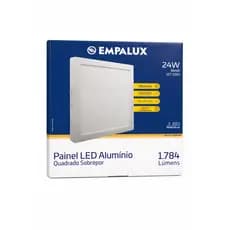 Painel Led Plafon Quadrado 24w Sobrepor 24w 3000k 27x27cm Empalux