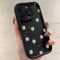 Capa De Telefone De Silicone Daisy Smile Flower Para Samsung A06 A05S A05 A25 A24 A55 A15 A35 A26 A36 A56 A54 A34 A14 A3