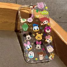Capa De Telefone Transparente Macia Para iPhone 16 15 11 12 13 14 Pro Max 7 8 Plus 16e SE 2020 X XS XR Bonito Colorido D
