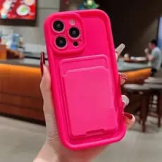 Capa Para Telefone iPhone 15 14 11 13 12 Pro Max 7 8 Plus X XR XS Luxo Porta-Cartões De Silicone Macio À Prova De Choque