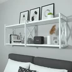 Prateleira Decorativa de Parede Estilo Industrial 50 cm a 1,60cm