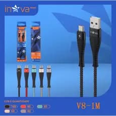 Cabo de Carregar Usb Para Celula V8 Android Type C iphone 1Metros Inova 3.4A Rápida
