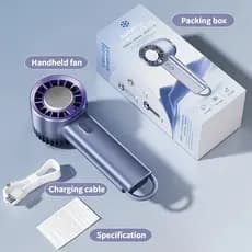 Mini Ventilador Portátil USB Sensação De Gelo Climatizador Turbo
