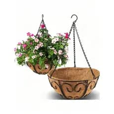 Conjunto Corrente Para Vaso De Flores  Ao Ar Livre E Jardinagem, Corrente  De Cesta De Ferro  Pendurar Decoração