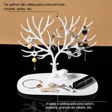Estante de Armazenamento Decorativa em Formato de Veado – Organizador INS Moderno para Acessórios Femininos