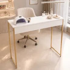Mesa de Manicure Industrial Compacta Para Nail Designer Profissional - Mesinha Barata Pra Iniciantes