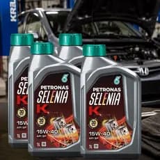 Kit 4 Litros Óleo Selenia K 15w40 Api Sp Semissintético
