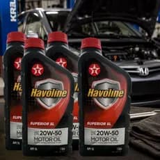 Kit 4 Litros Óleo Para Motores Alta Kilometragem 20w50 Havoline Sl Mineral