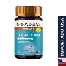 OMEGA 3 1000MG NORWEGIAN MADE IN USA 60 CAPSULAS SIDNEY OLIV