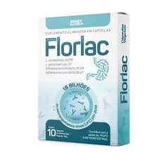 FLORLAC PROBIOTICO 18 BILHOES C/10 CAPSULAS SIDNEY OLIVEIRA