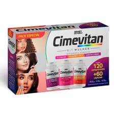 Kit Vitaminas Cimevitan A-Z Mulher + Fortalecimento Cabelos Unhas + Colágeno Sidney Oliveira