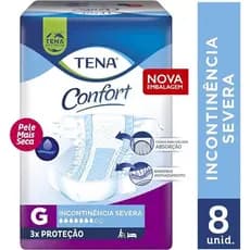 FRALDA DESCARTAVEL BIOFRAL TENA CONFORT PLUS G C/ 8 UNID