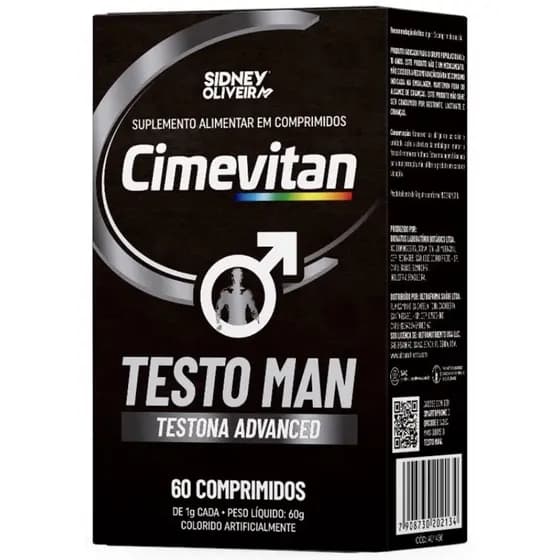 CIMEVITAN TESTO MAN 60 COMPRIMIDOS SIDNEY OLIVEIRA