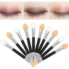 Pincel Kit 12UN Aplicador De Sombra Pó Cromado Pó Holográfico Maquiagem Nails art - SQ5355