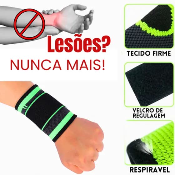 Munhequeira Ajustável com Tala para Punho Suporte Tendinite LER DORT Academia Crossfit Fisioterapia