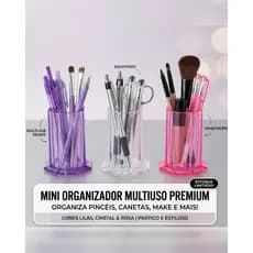 Porta Escovas Pincéis Multiuso 1 UNIDADE Acrílico Compacto Organizador Nail Designer - SQ7313