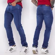 Calça Jeans Masculina Premium Com Elastano Lycra Tradicional