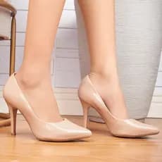 Scarpin Feminino Verniz Salto Alto Agulha Bico Fino Clássico Social Confortável Elegante Casual Chic
