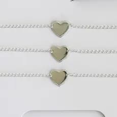 Pulseira bracelete de prata banhada 925 com garantia 3 meses feminina delicada