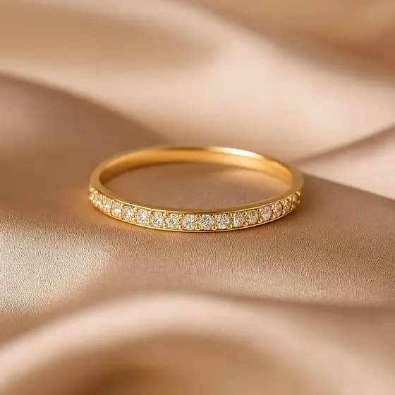Aparador Anel Cravejada com Zirconia e Banhada  barato 2m aliança que valoriza seu look, um gesto de amor