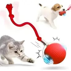 Bola Interativa Pet Bolinha Interativo para Gatos e Cães Giratória Automática Rolamento Interativo Inteligente