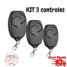 Kit 3 Unidades de Controle Remoto de Portão Rossi 433mhz